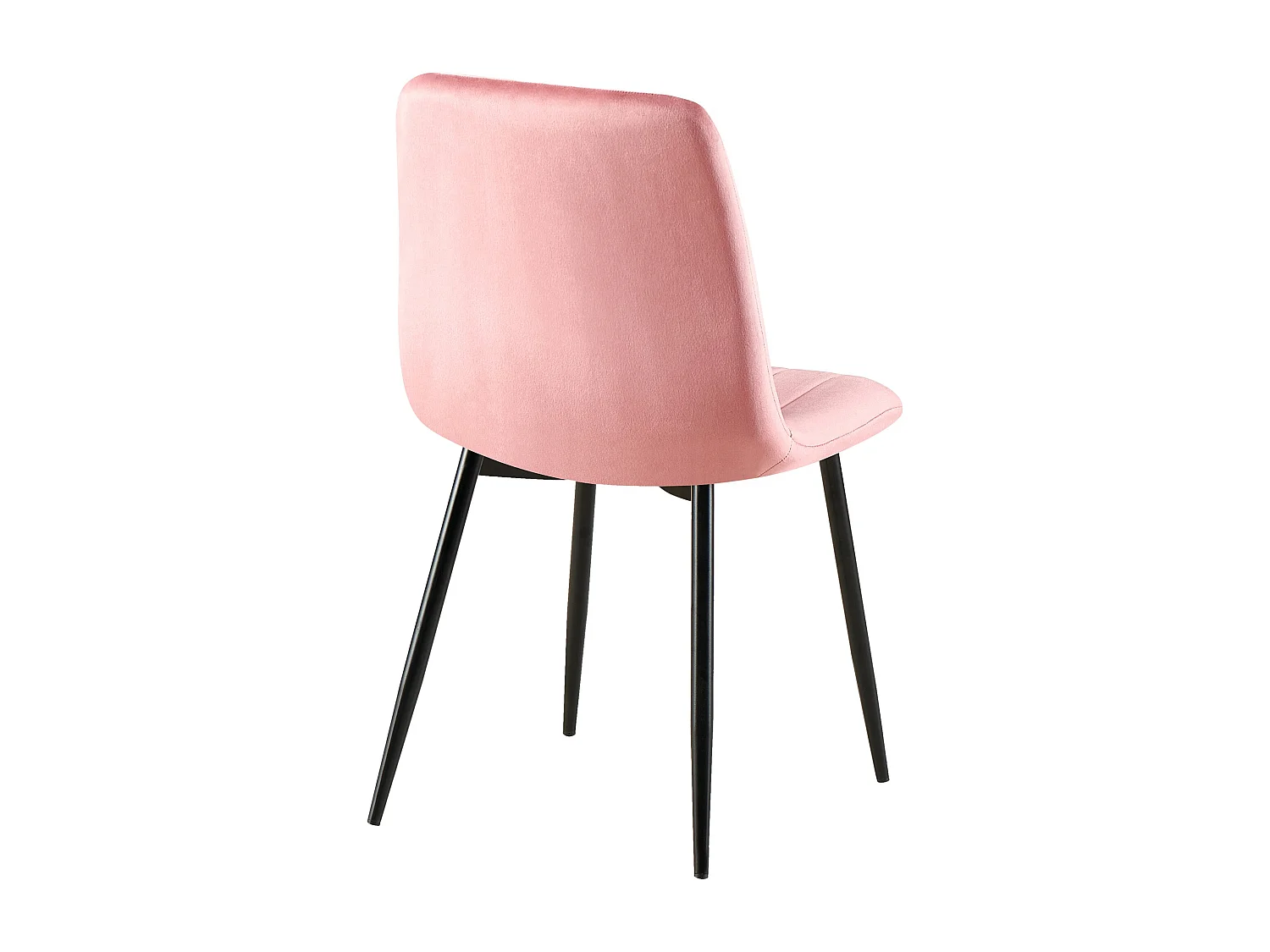 Lot de 4  chaise salle à manger - Velours - Rose - Dijon