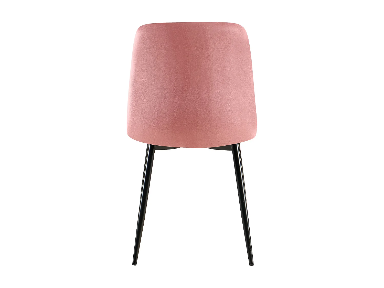 Lot de 4  chaise salle à manger - Velours - Rose - Dijon