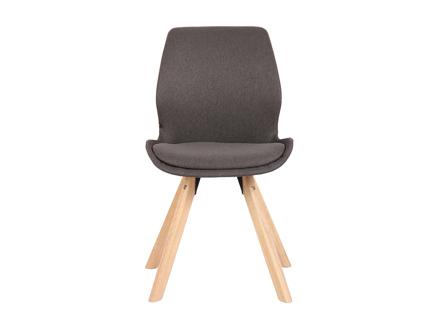 chaise salle à manger - Tissu - Gris foncé - Luna