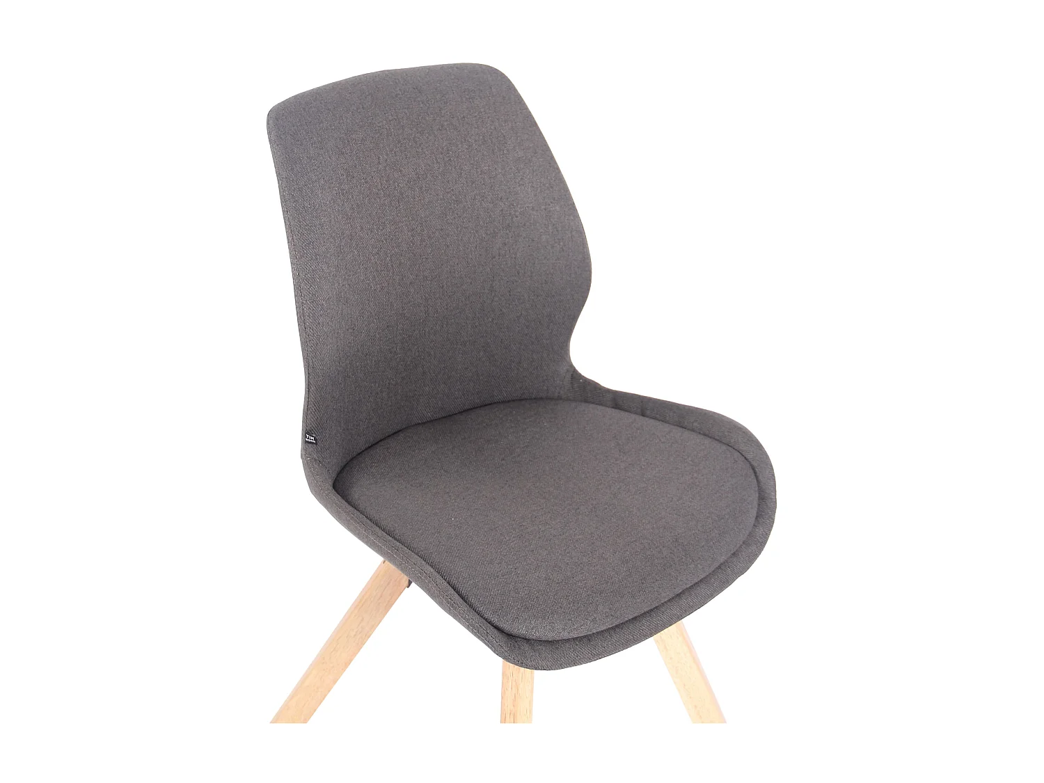 chaise salle à manger - Tissu - Gris foncé - Luna