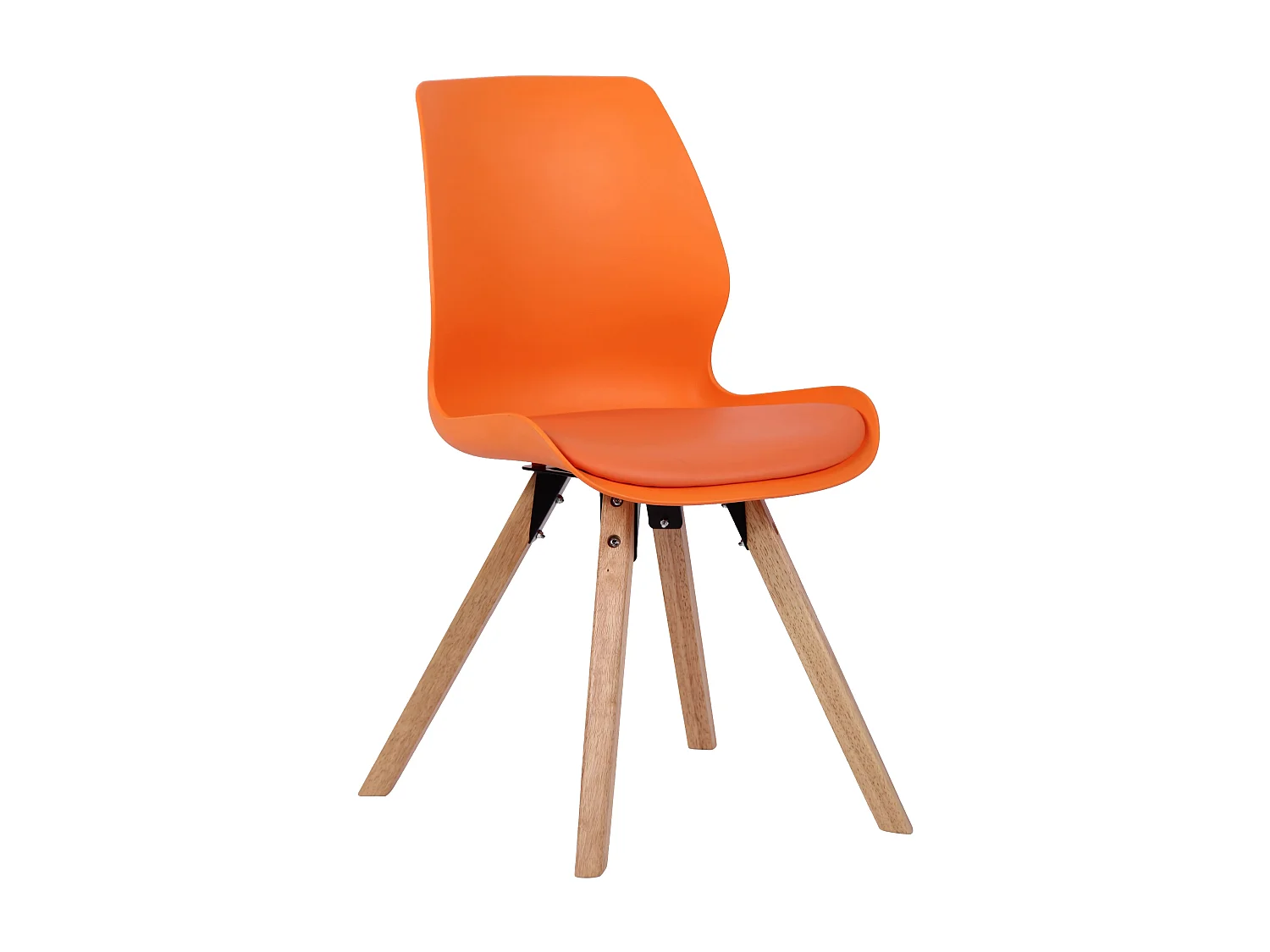 chaise salle à manger - Plastique - Orange - Luna