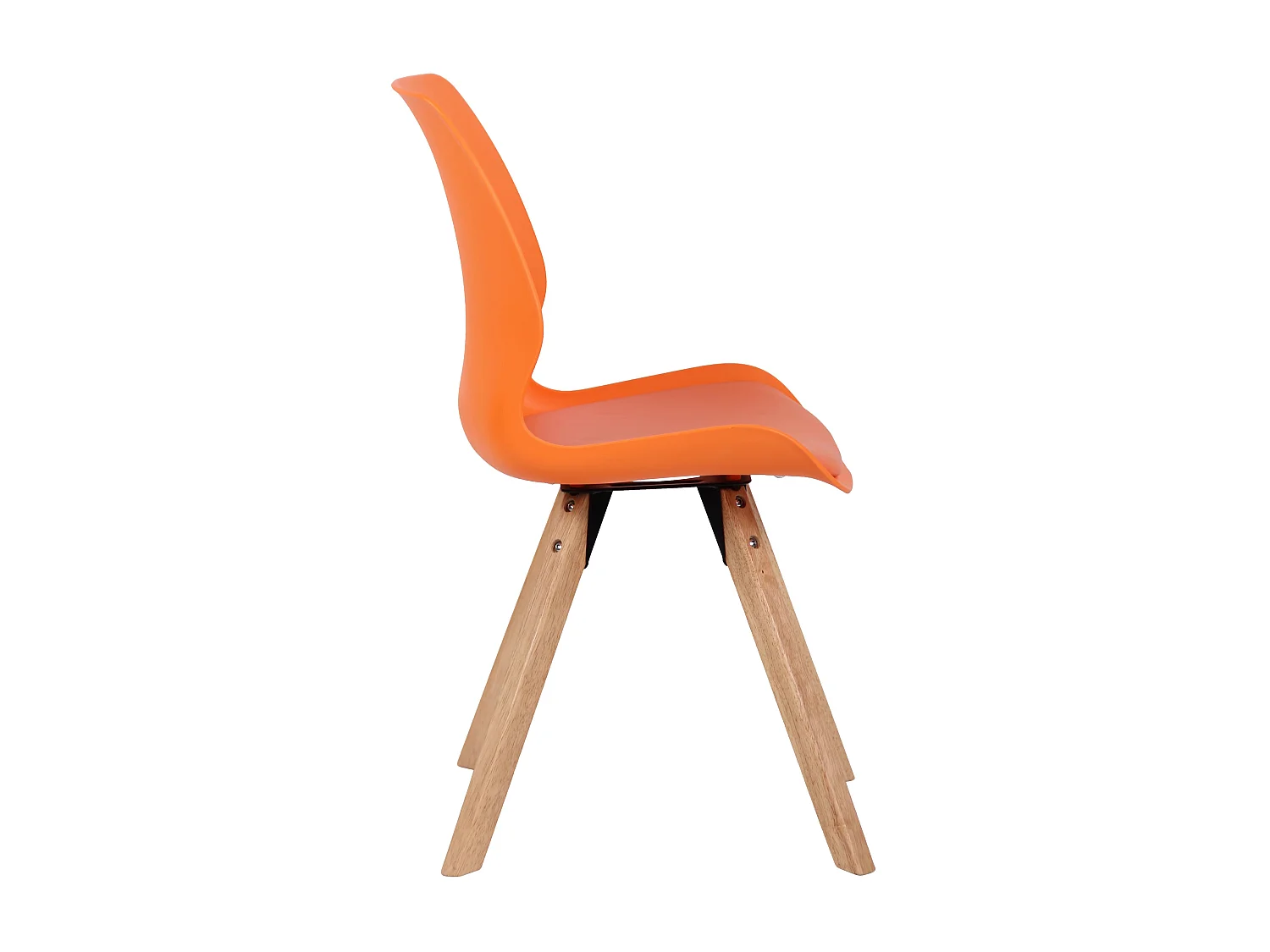 chaise salle à manger - Plastique - Orange - Luna