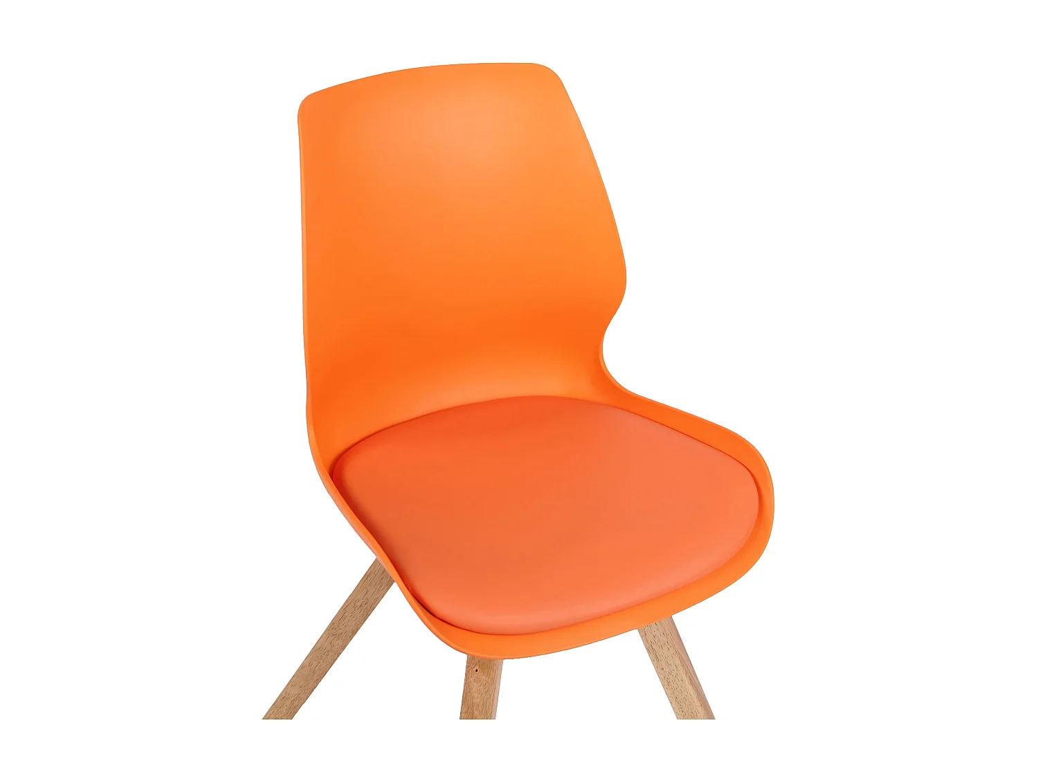 chaise salle à manger - Plastique - Orange - Luna