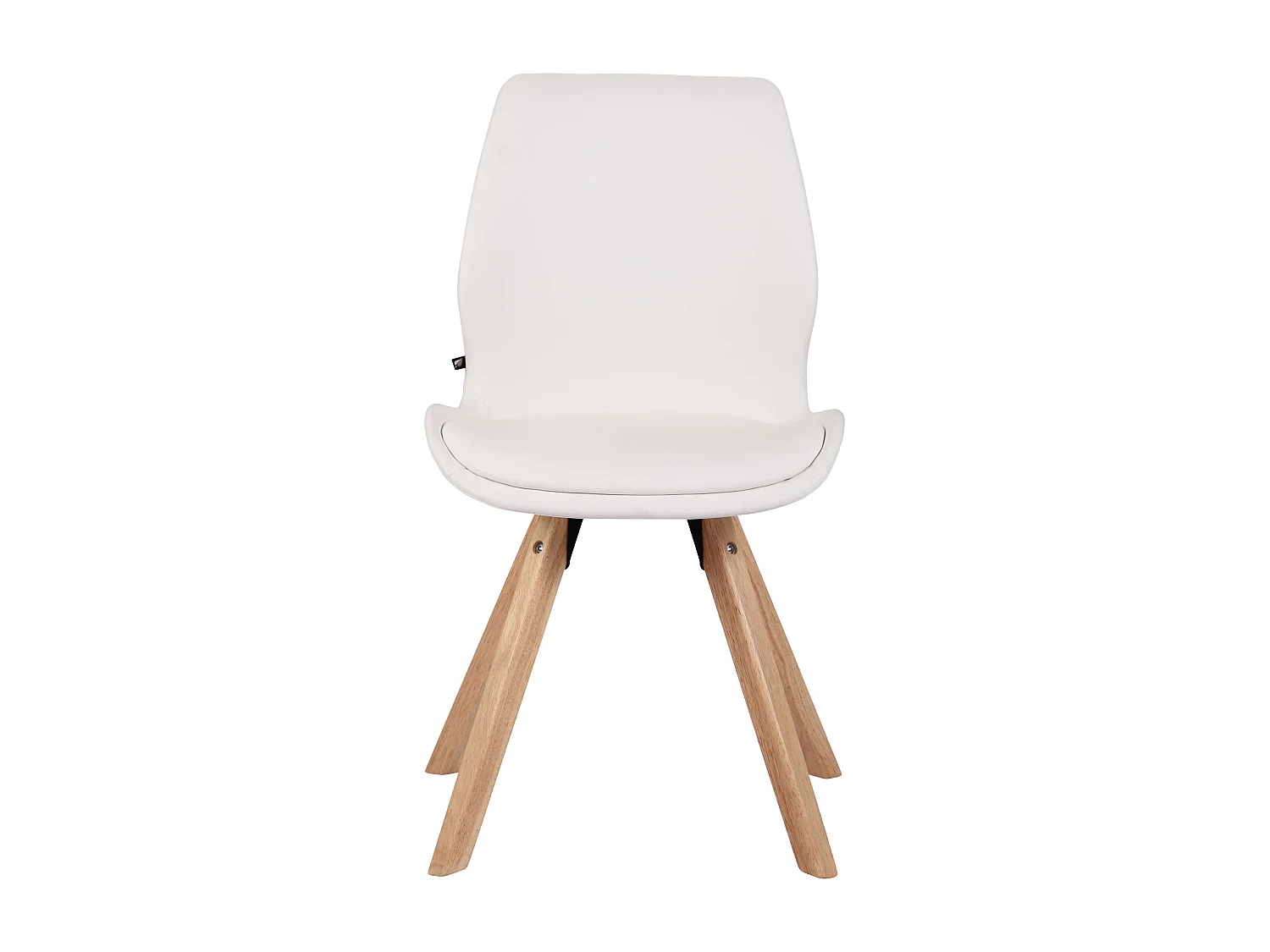 Eetkamerstoelen - Kunstleer - wit - Luna