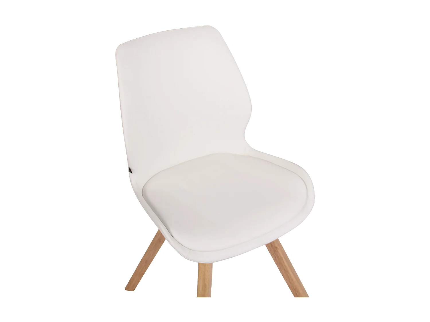 Eetkamerstoelen - Kunstleer - wit - Luna