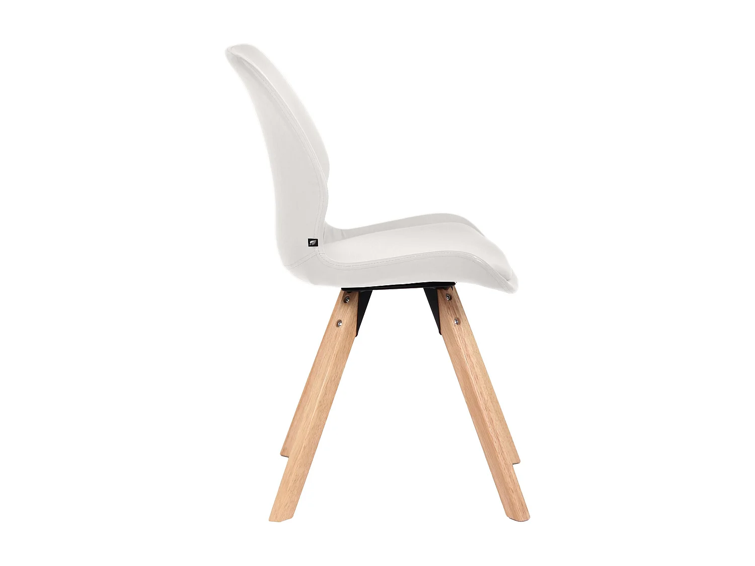 chaise salle à manger - Similicuir - Blanc - Luna