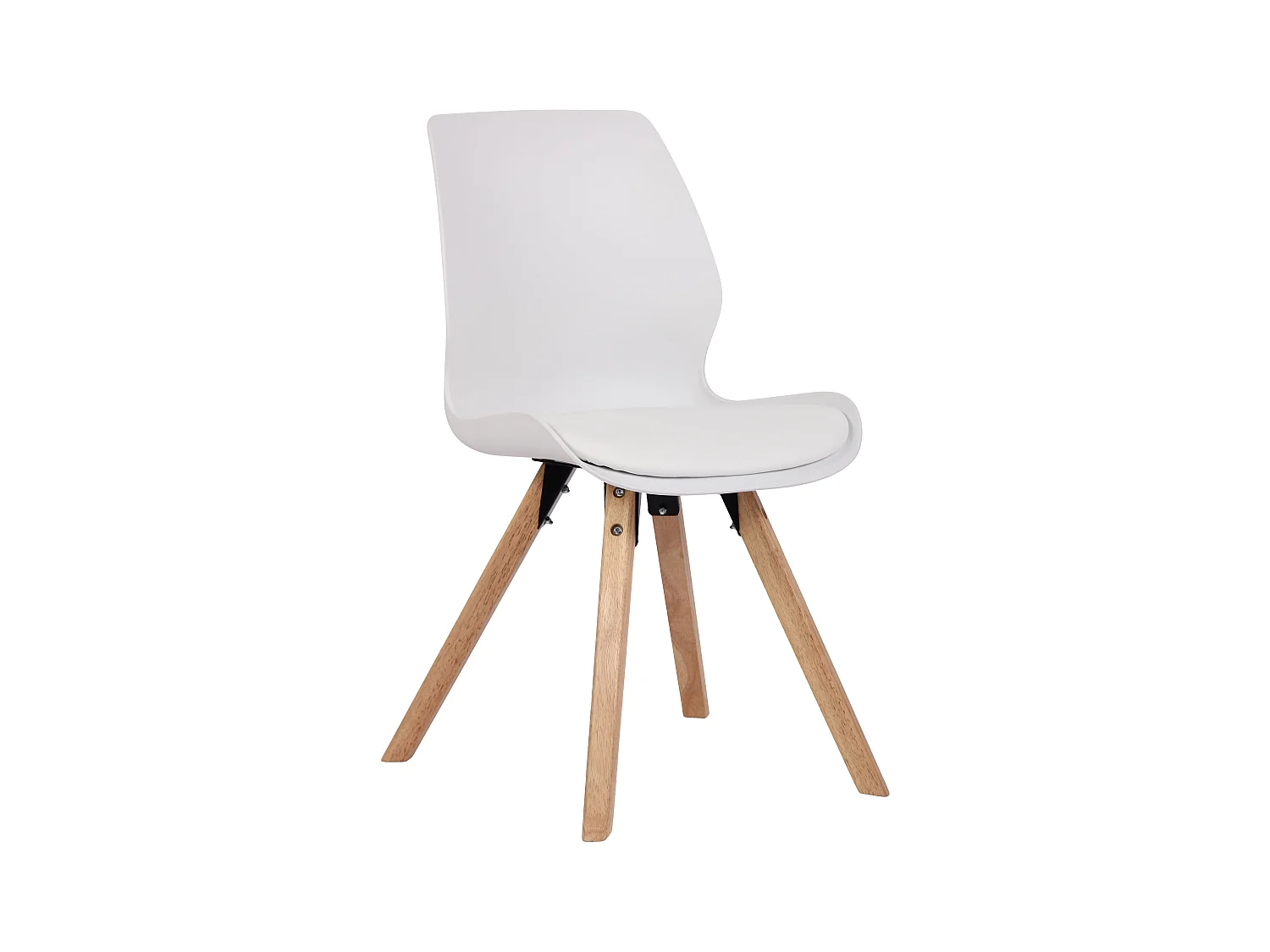 chaise salle à manger - Plastique - Blanc - Luna