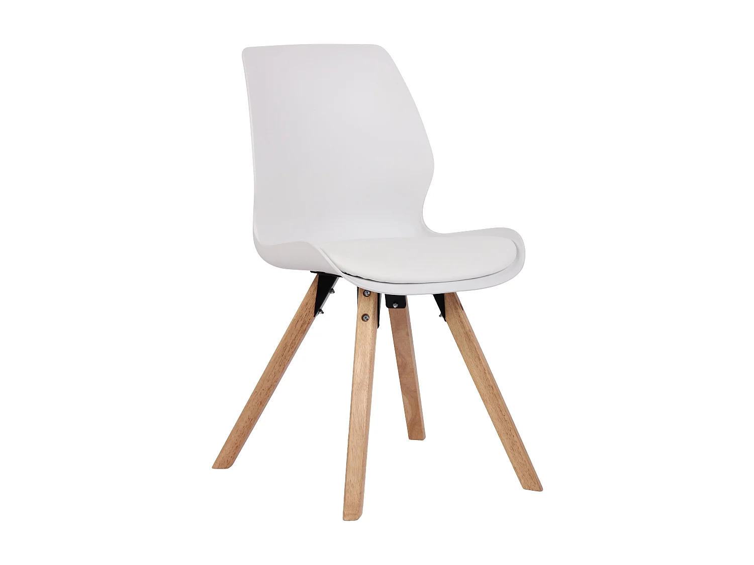 chaise salle à manger - Plastique - Blanc - Luna