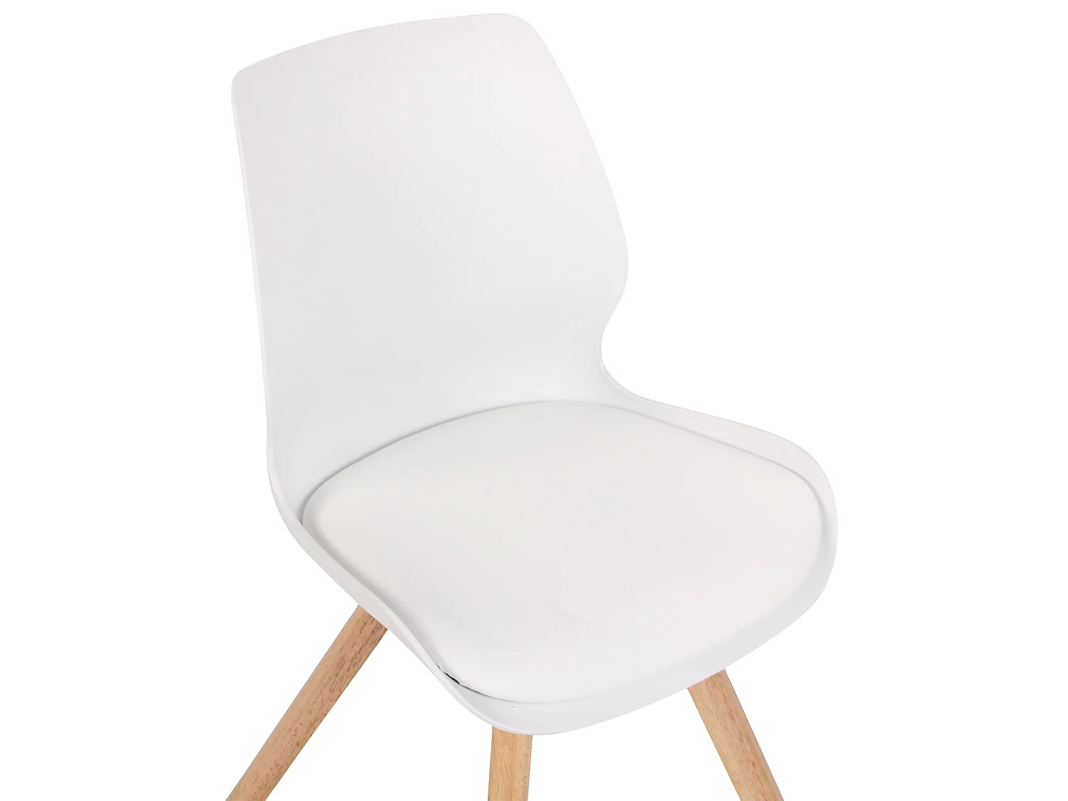 chaise salle à manger - Plastique - Blanc - Luna