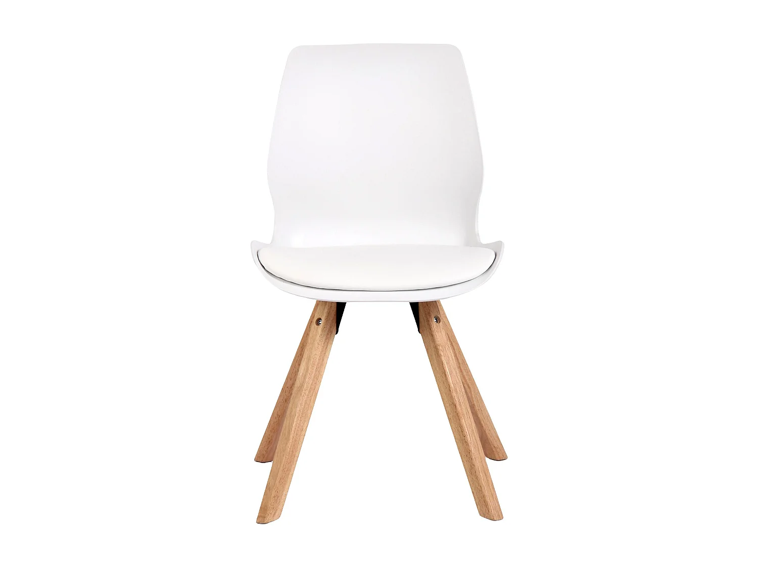 Eetkamerstoelen - Kunststof - wit - Luna