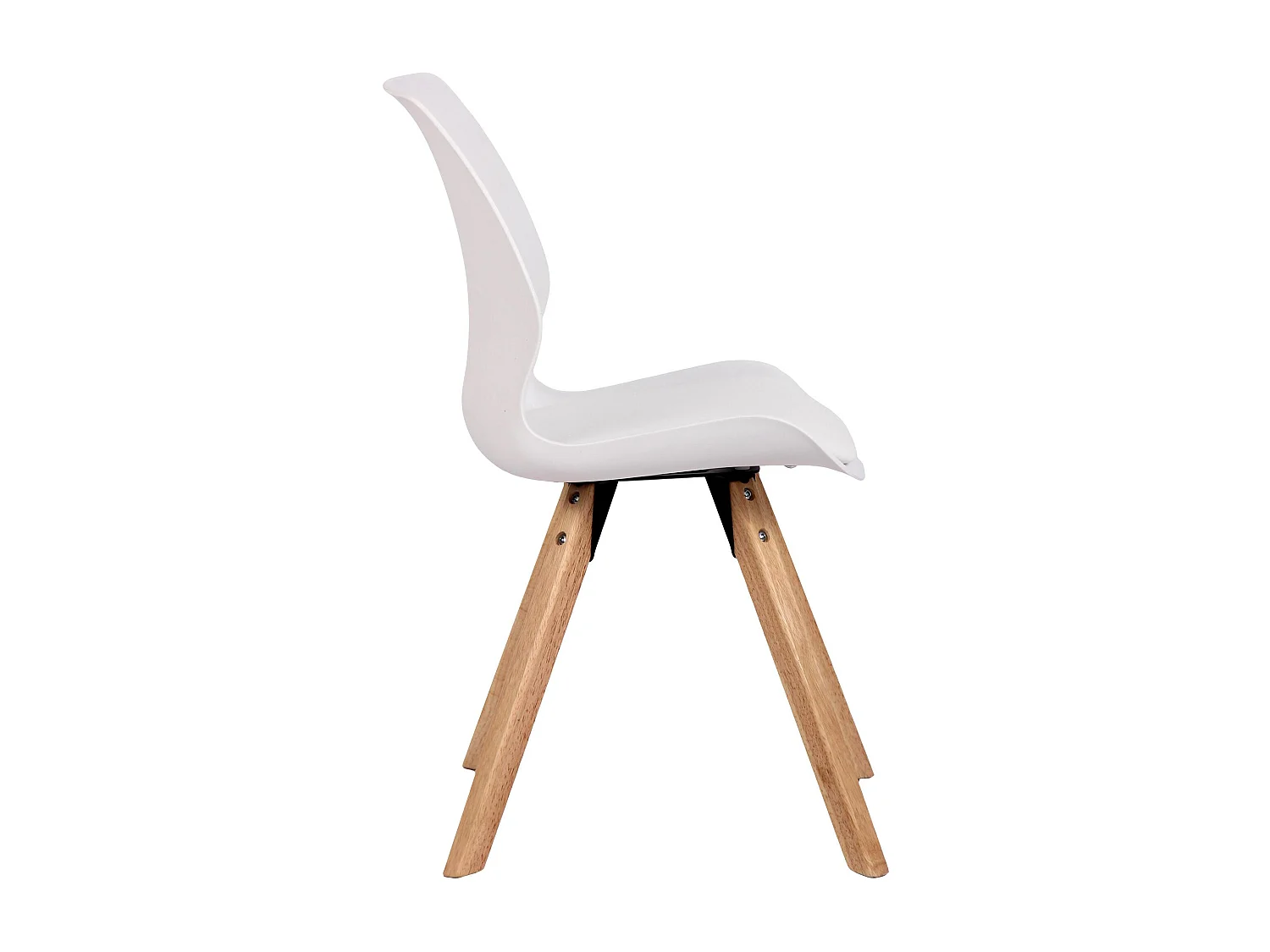 Eetkamerstoelen - Kunststof - wit - Luna