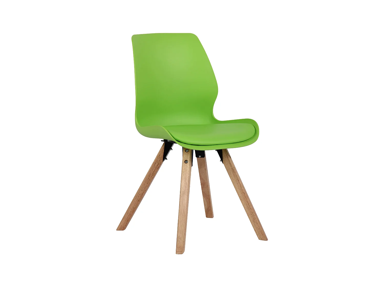 chaise salle à manger - Plastique - Vert - Luna