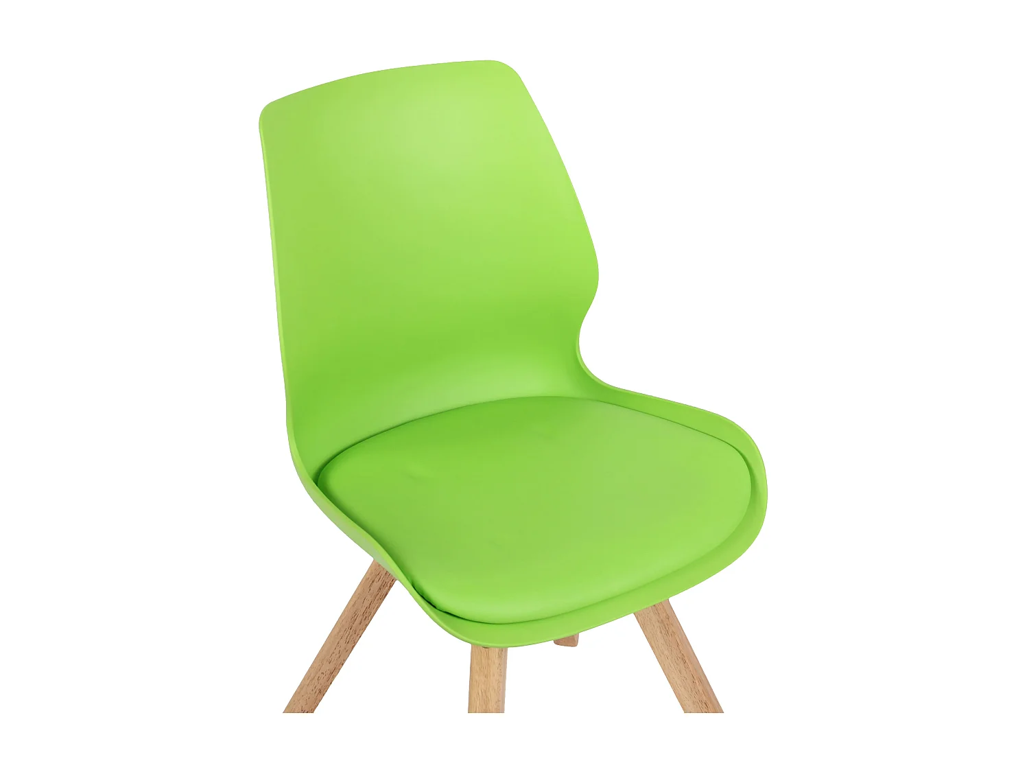 chaise salle à manger - Plastique - Vert - Luna