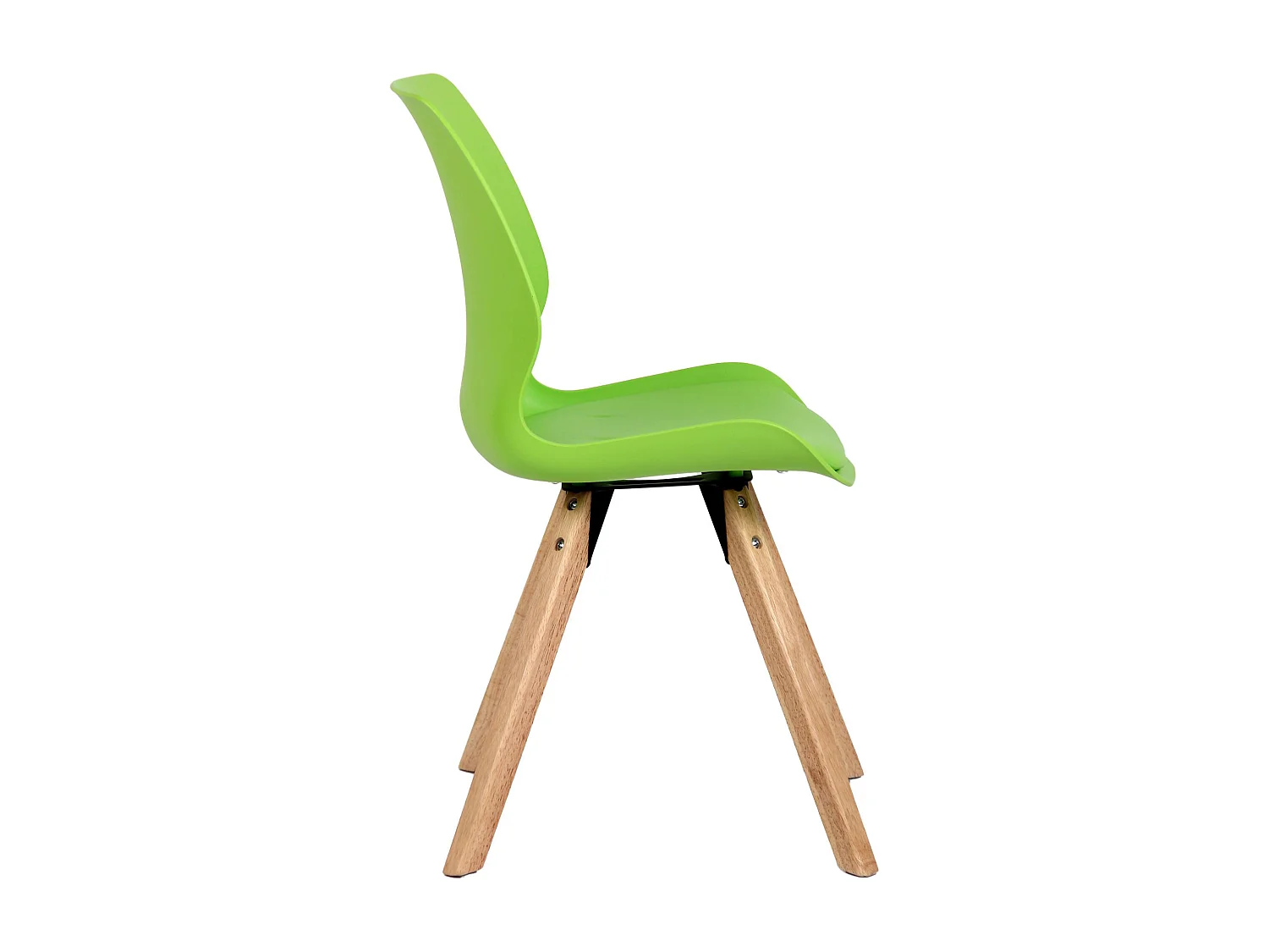 chaise salle à manger - Plastique - Vert - Luna