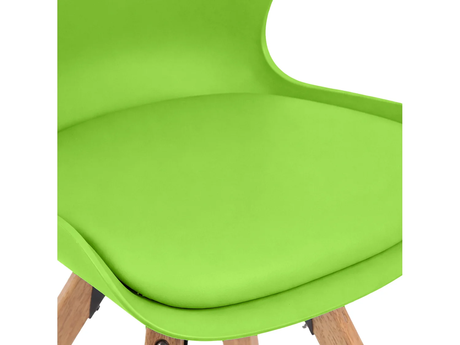 chaise salle à manger - Plastique - Vert - Luna