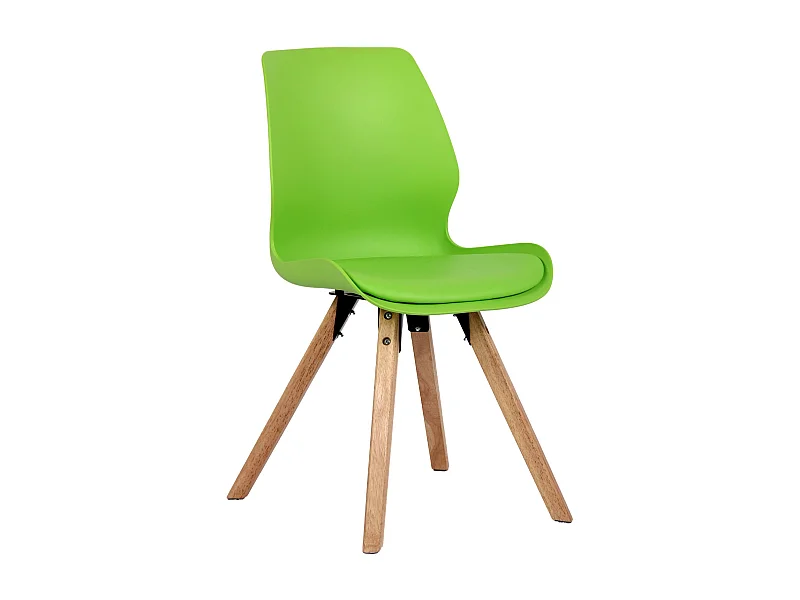 Eetkamerstoelen - Kunststof - groen - Luna