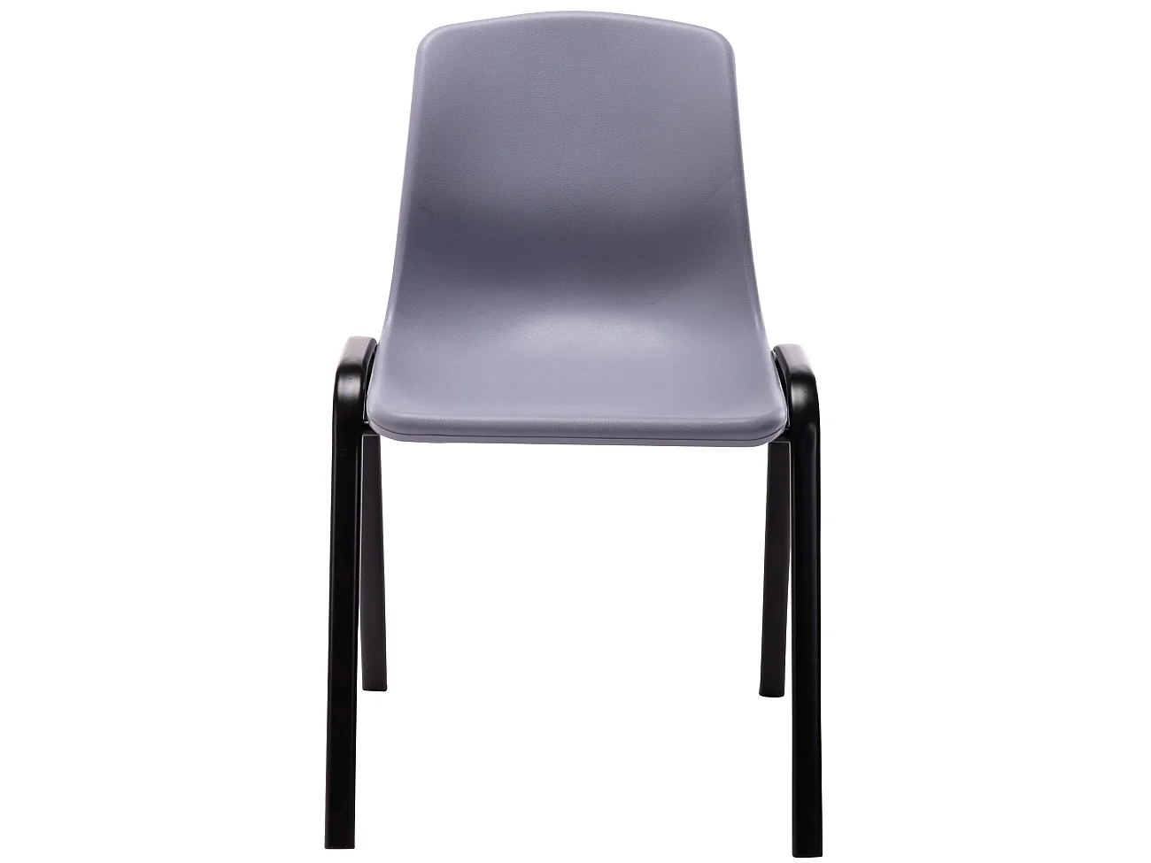 Lot de 4  chaise salle à manger - Plastique - Gris - Nowra