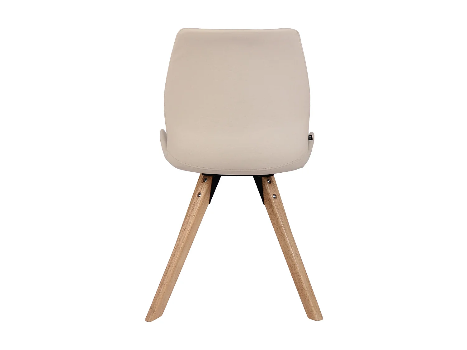 Set van 2  Eetkamerstoelen - Kunstleer - creme - Luna