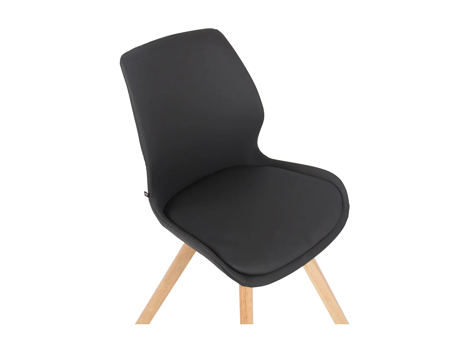 Esszimmerstuhl - Kunstleder - schwarz - Luna