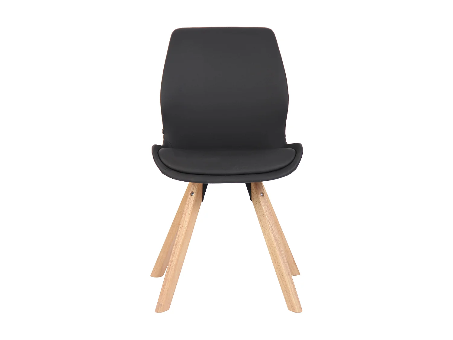 Cadeira Luna preto|couro sintético