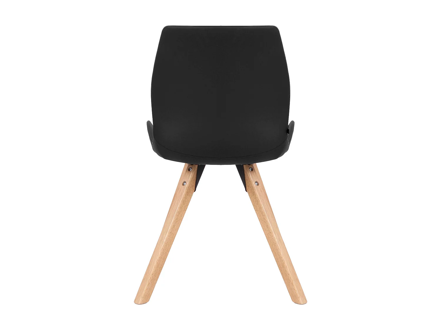 chaise salle à manger - Similicuir - Noir - Luna