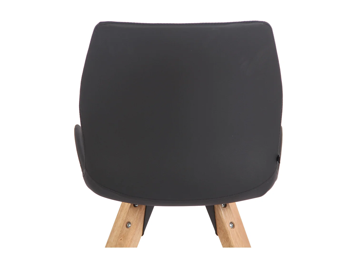 chaise salle à manger - Similicuir - Noir - Luna