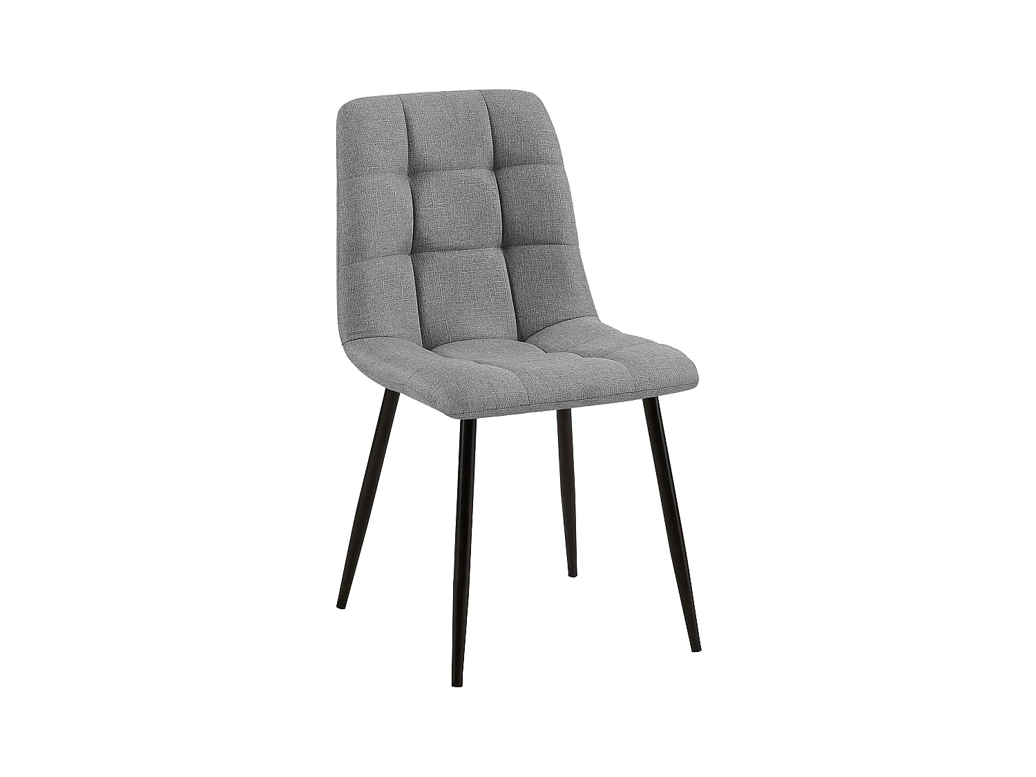 chaise salle à manger - Tissu - Gris - Tilde