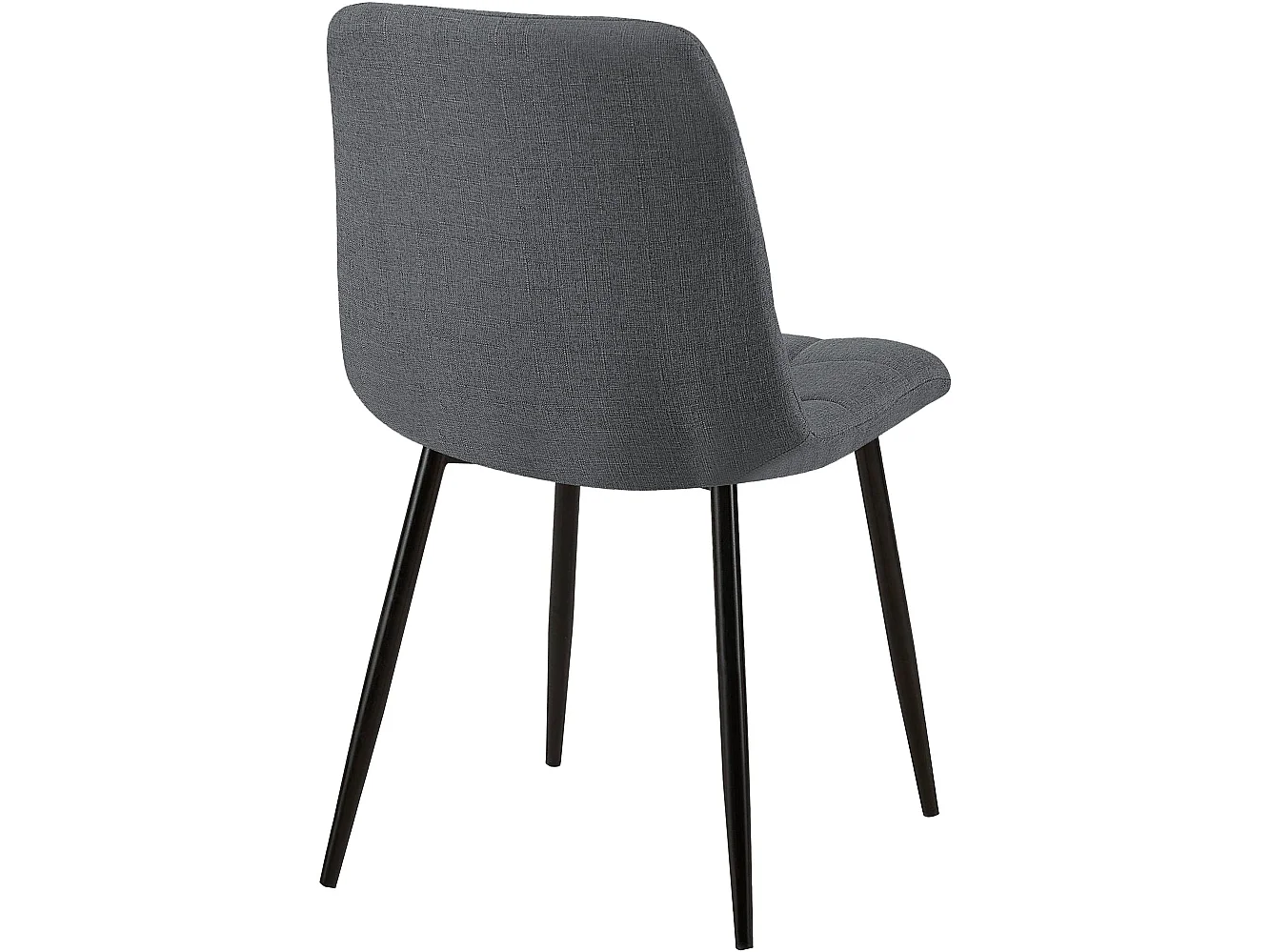chaise salle à manger - Tissu - Gris - Tilde