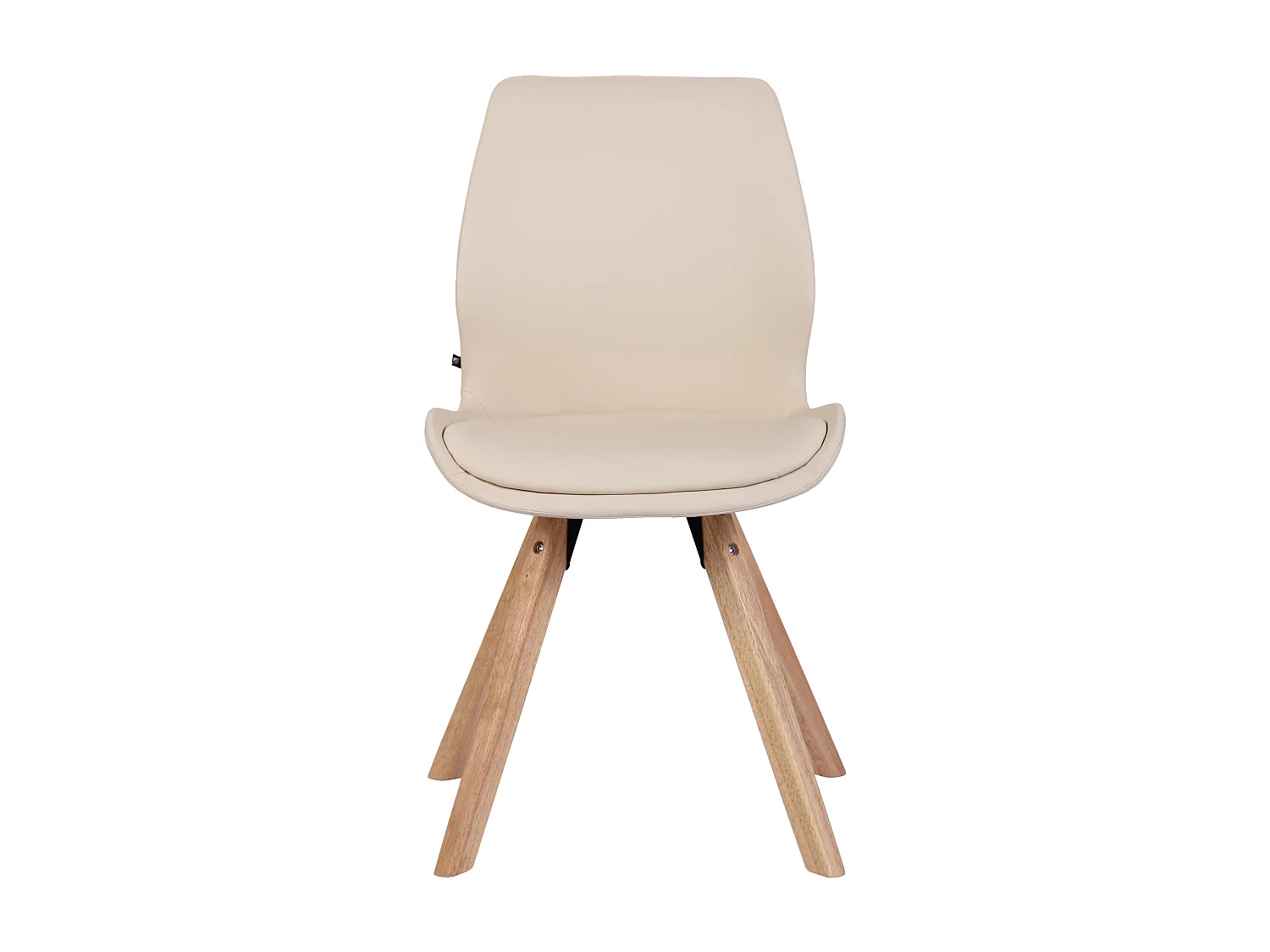 Eetkamerstoelen - Kunstleer - creme - Luna