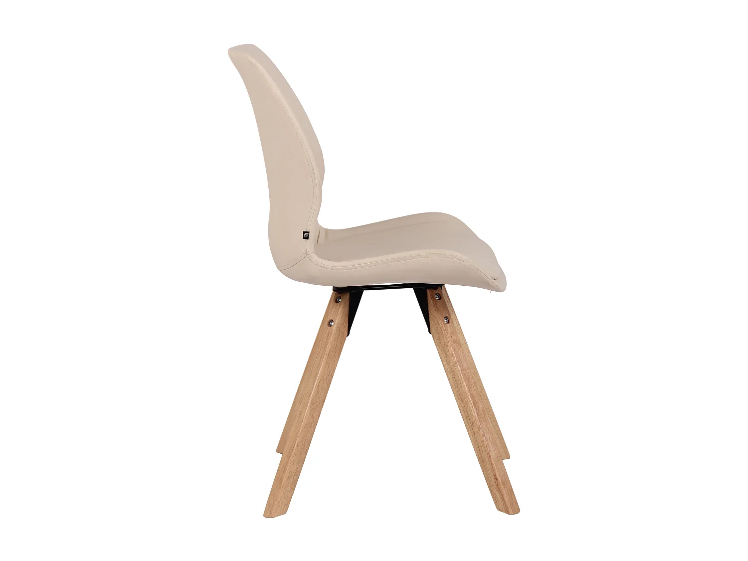 Eetkamerstoelen - Kunstleer - creme - Luna