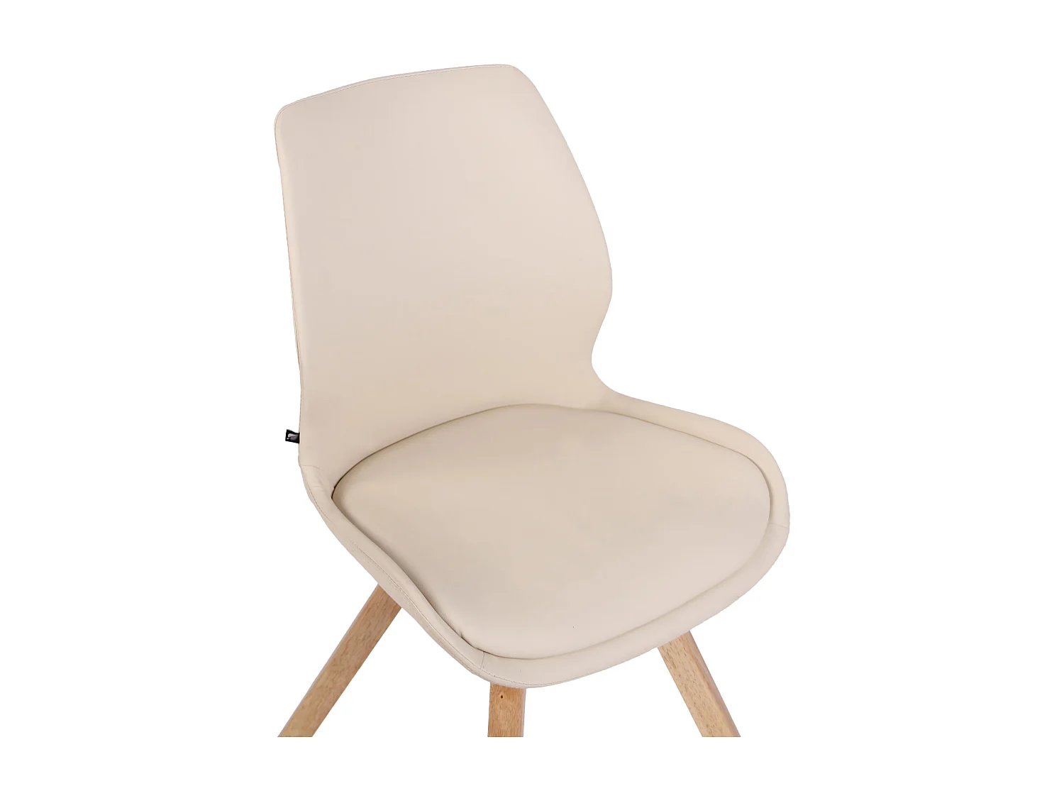 Eetkamerstoelen - Kunstleer - creme - Luna