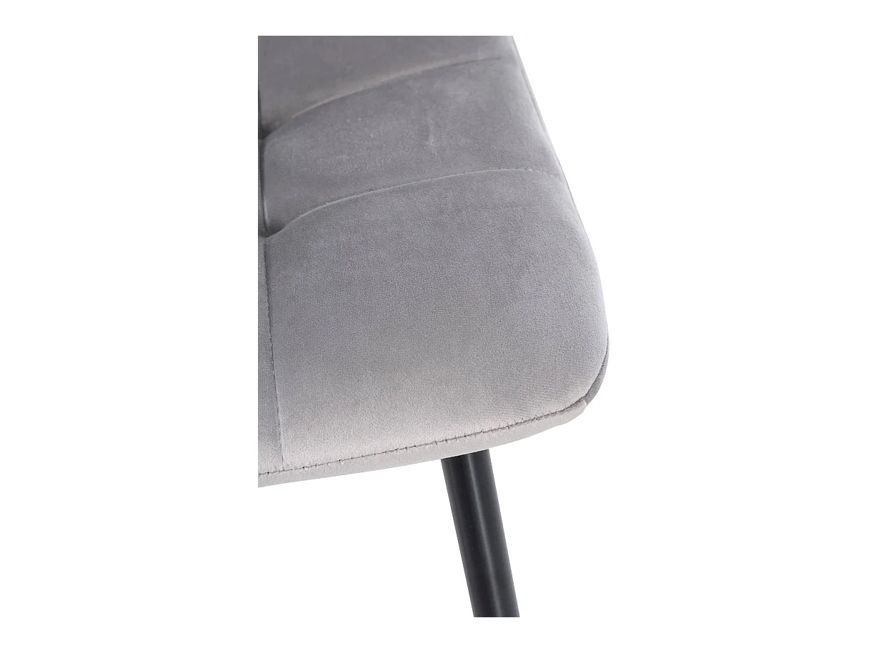 Eetkamerstoelen - Fluweel - grijs - Antibes