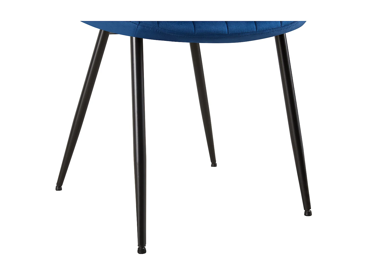 Sedia da pranzo - Velluto - blu - Rahden