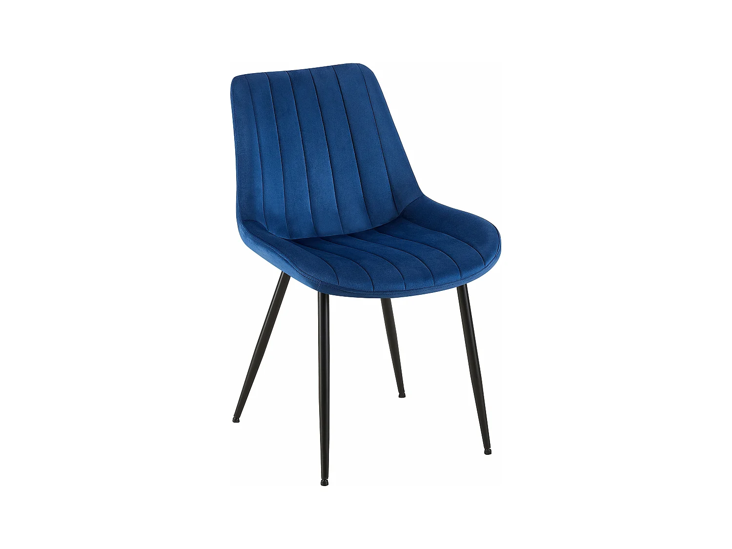 chaise salle à manger - Velours - Bleu - Rahden