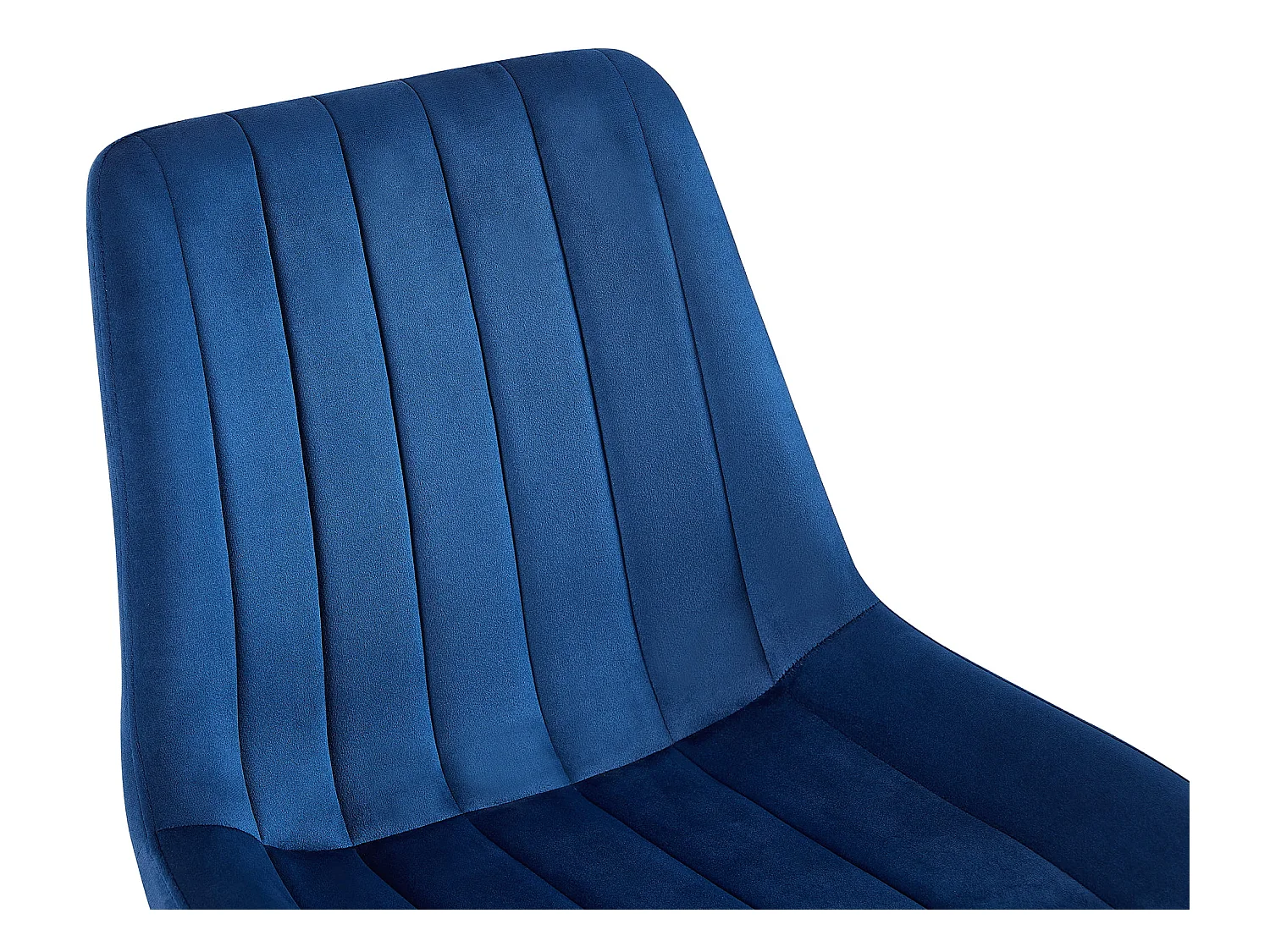 chaise salle à manger - Velours - Bleu - Rahden