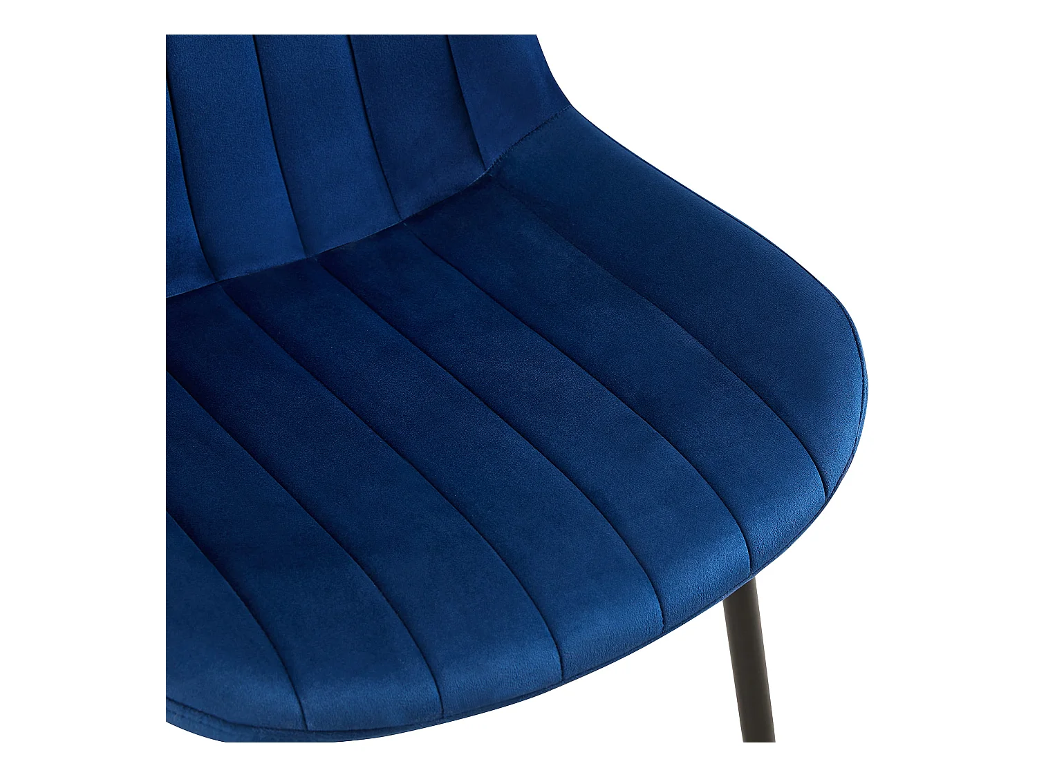 chaise salle à manger - Velours - Bleu - Rahden
