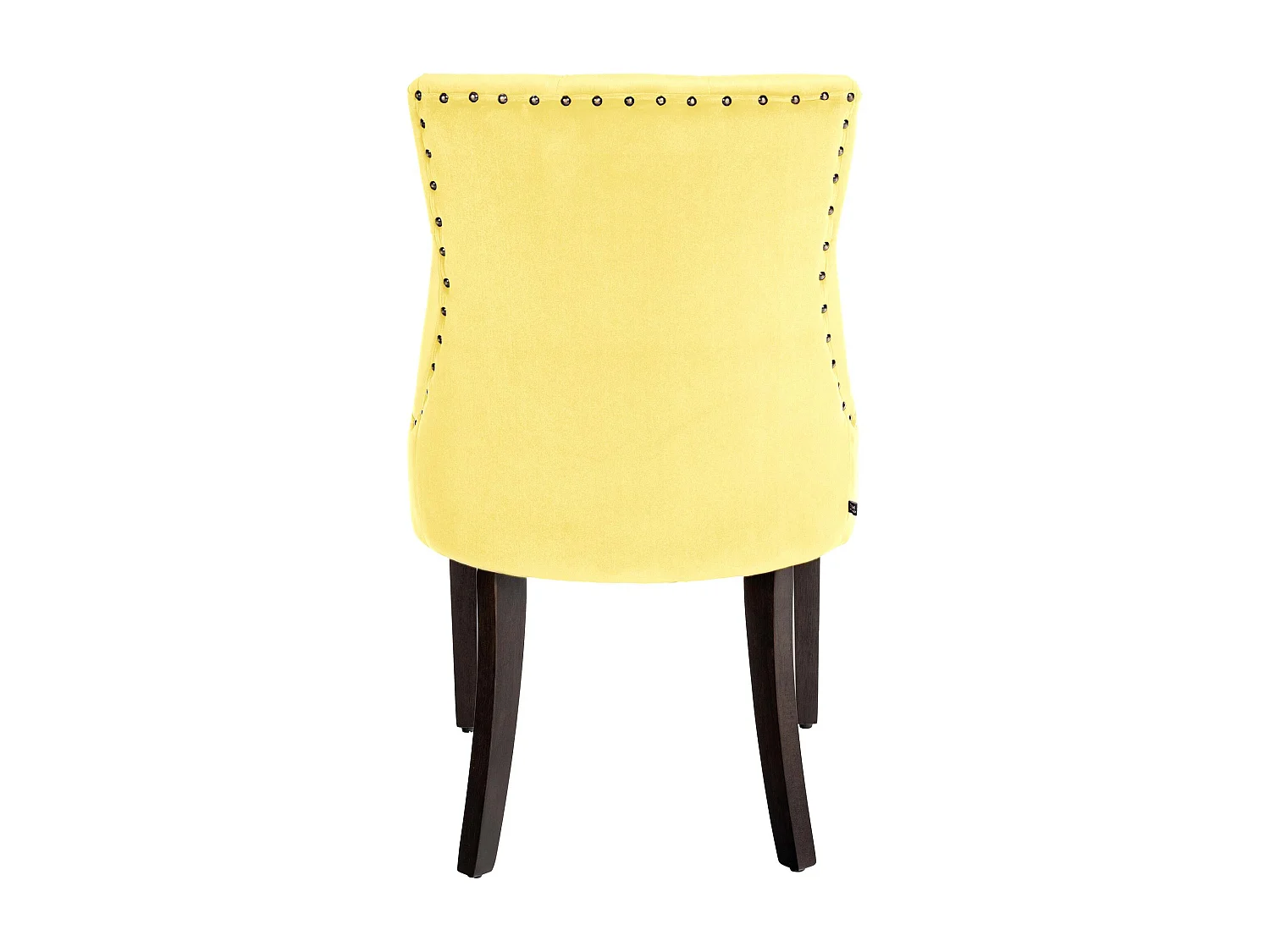 Lot de 4  chaise salle à manger - Velours & Antique - Jaune - Aberdeen