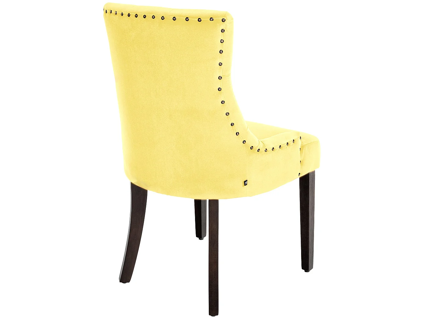 Lot de 4  chaise salle à manger - Velours & Antique - Jaune - Aberdeen