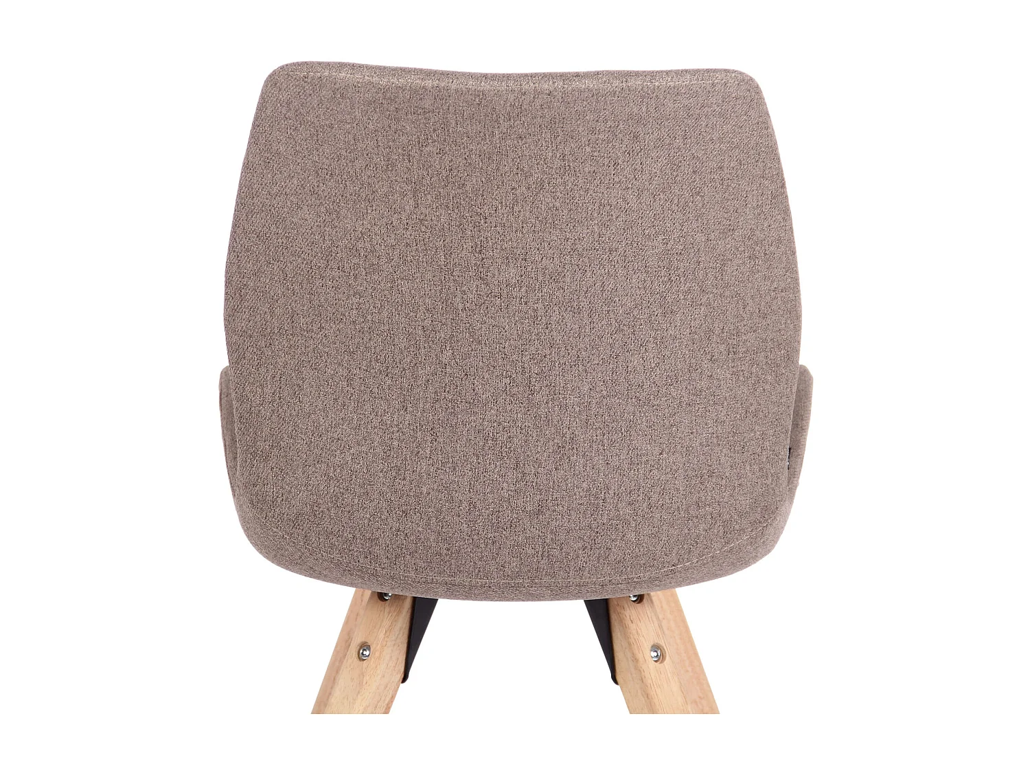 chaise salle à manger - Tissu - Taupe - Luna