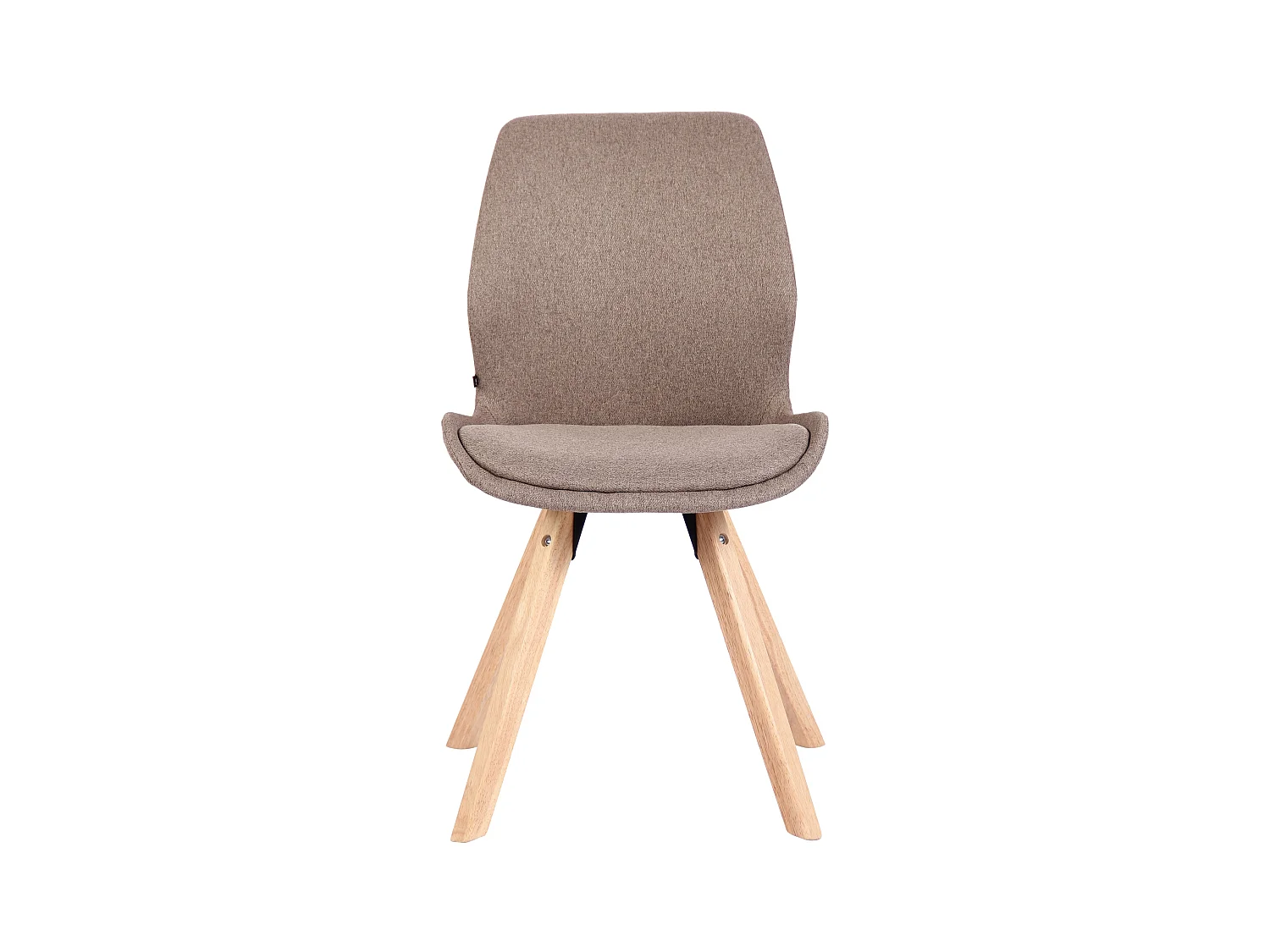 chaise salle à manger - Tissu - Taupe - Luna