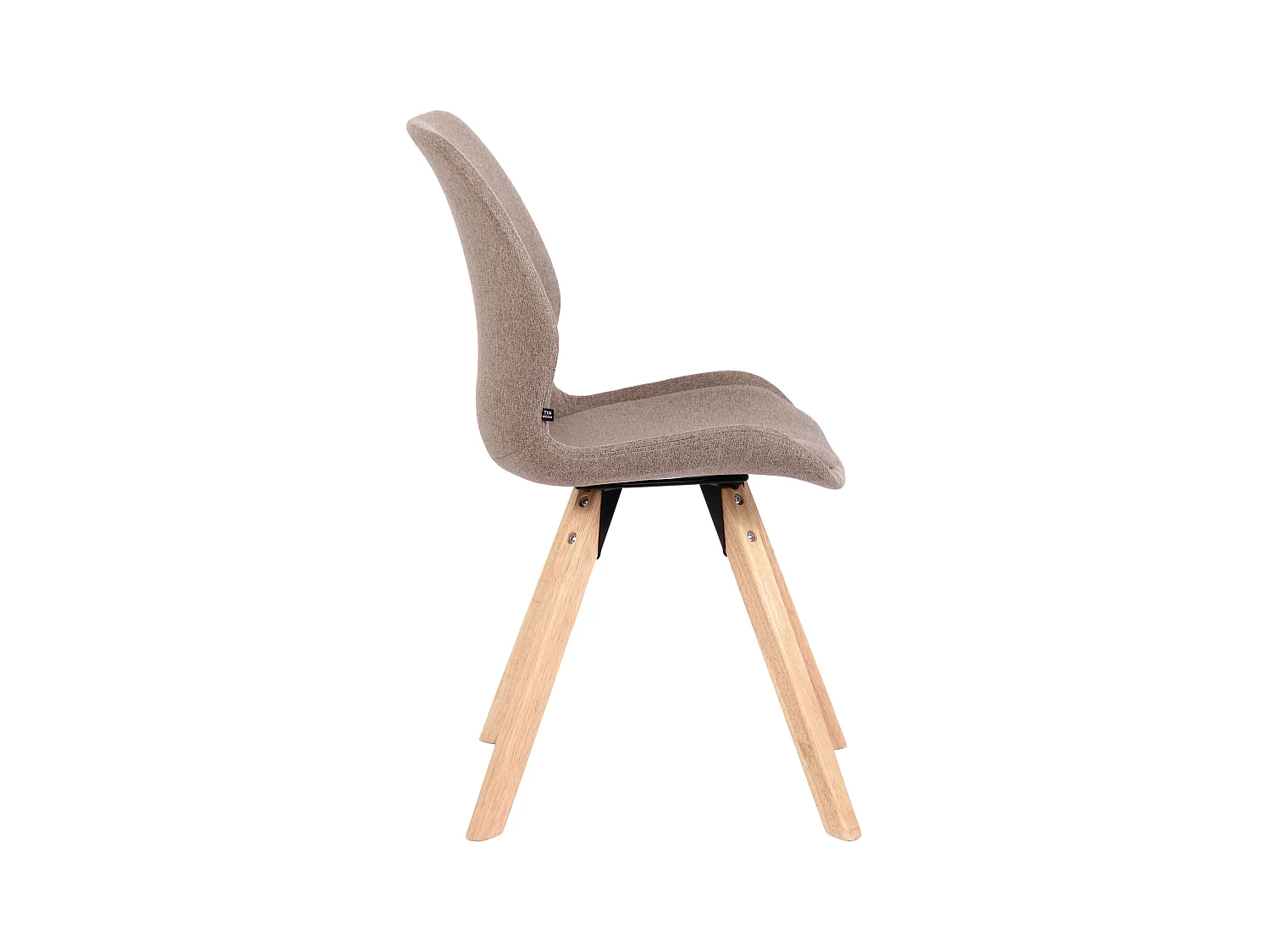 chaise salle à manger - Tissu - Taupe - Luna