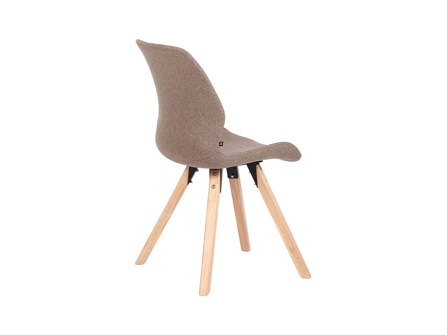 chaise salle à manger - Tissu - Taupe - Luna