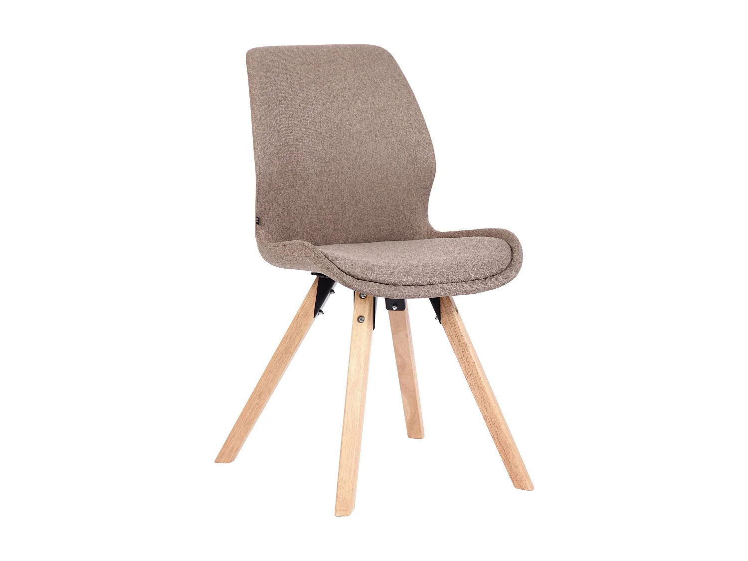 chaise salle à manger - Tissu - Taupe - Luna