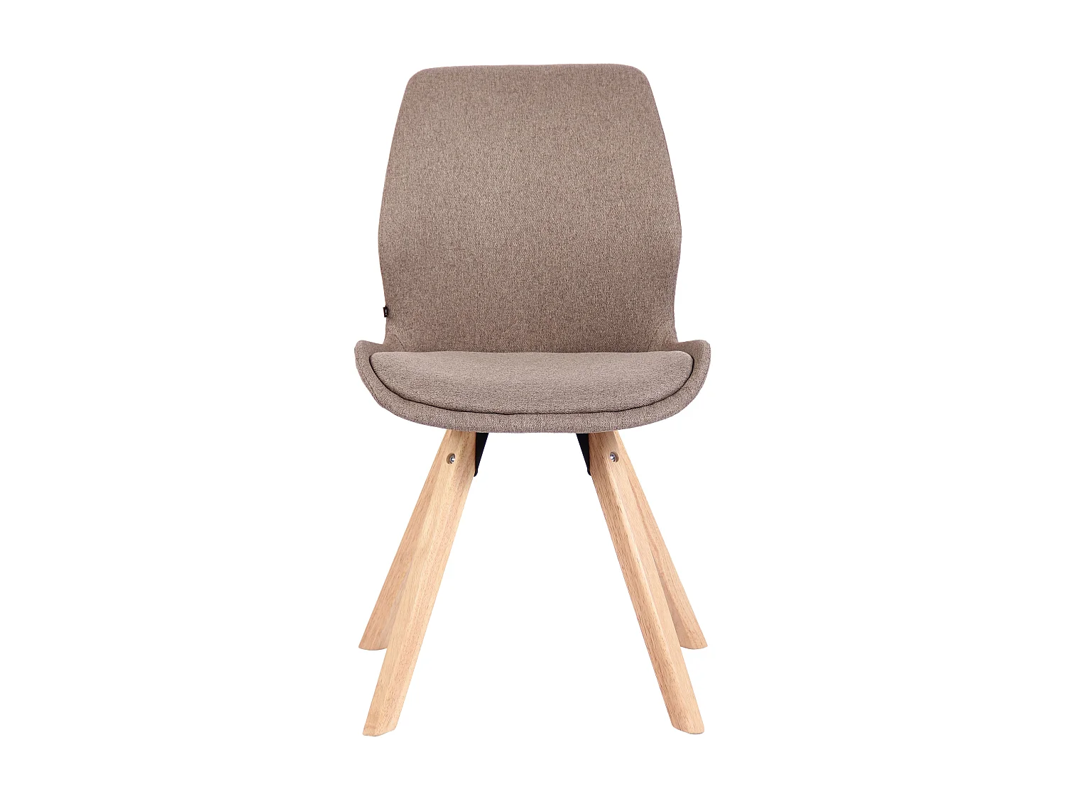 chaise salle à manger - Tissu - Taupe - Luna