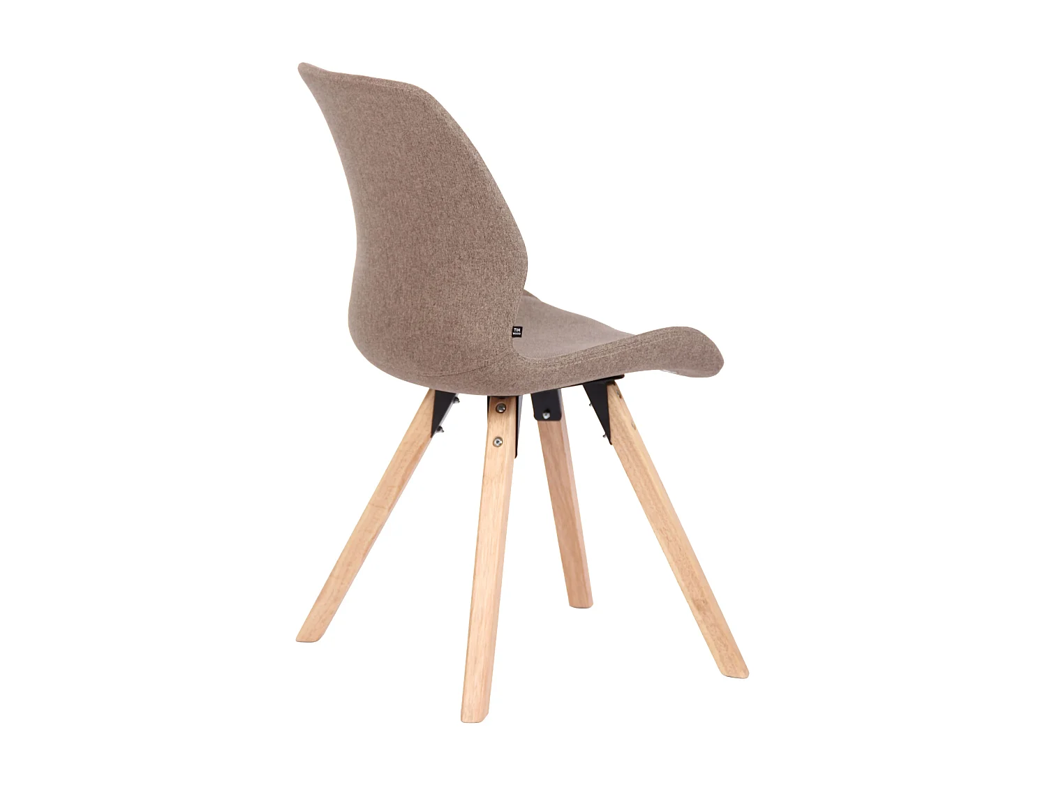 chaise salle à manger - Tissu - Taupe - Luna