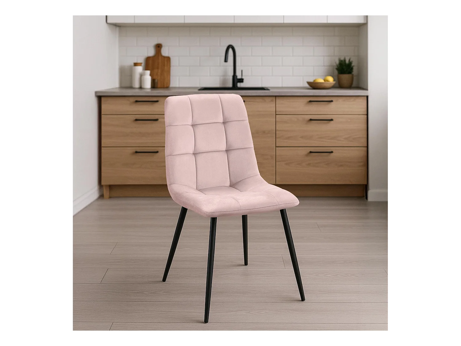 chaise salle à manger - Velours - Rose - Tilde