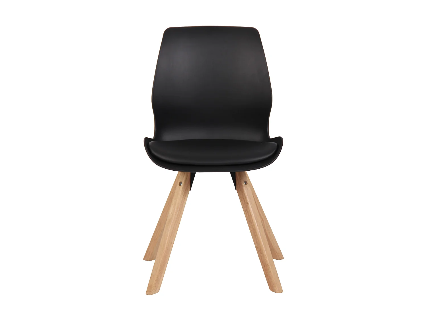 Eetkamerstoelen - Kunststof - zwart - Luna