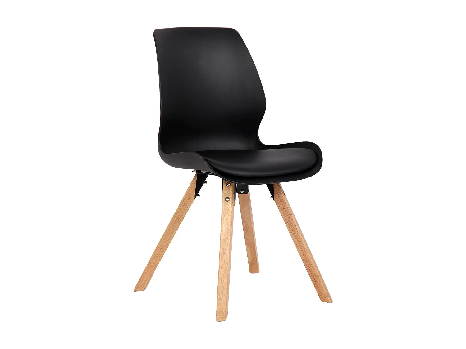 chaise salle à manger - Plastique - Noir - Luna