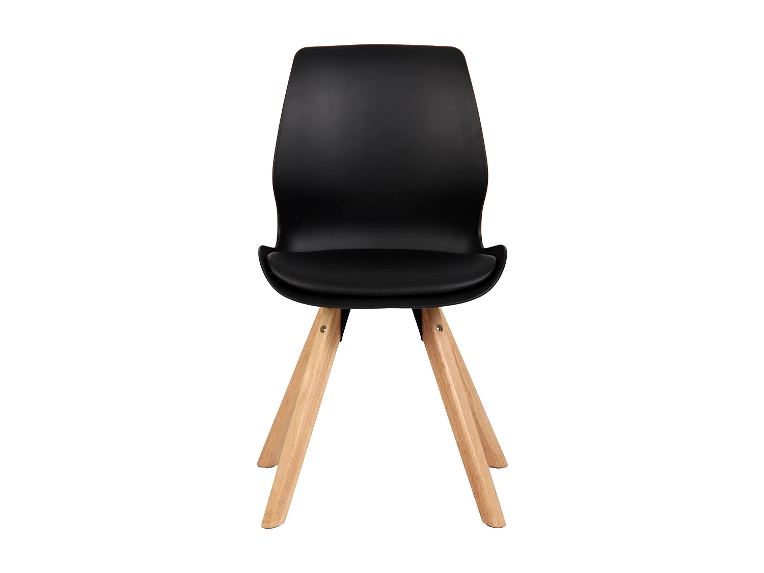 chaise salle à manger - Plastique - Noir - Luna