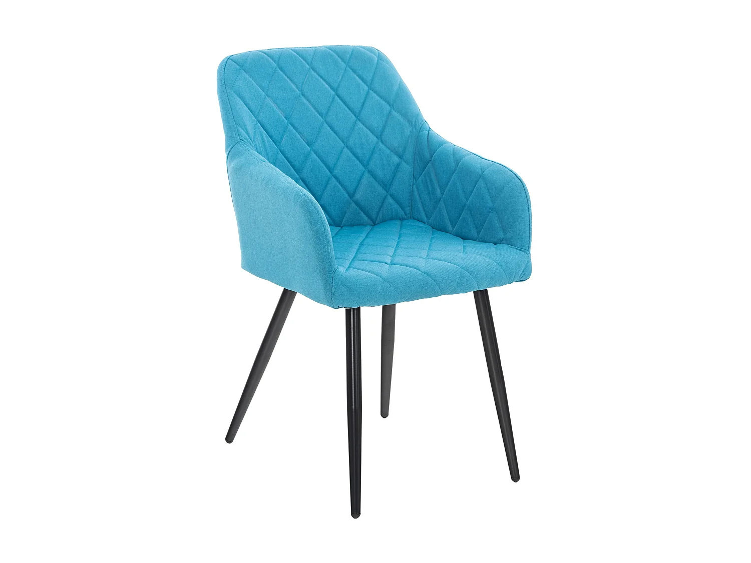 Chaise gondole - Tissu & Métal - Turquoise - Shila